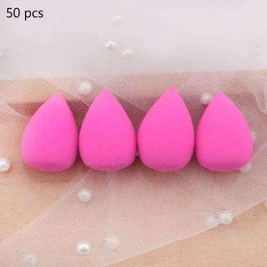 Planet Gates Rose 50pcs Mini Makeup Sponge Water Drop Shape Makeup Soft Foundation puff Concealer Flawless Mixed cosmetic makeup sponge