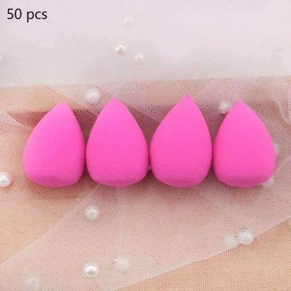 Planet Gates Rose 50pcs Mini Makeup Sponge Water Drop Shape Makeup Soft Foundation puff Concealer Flawless Mixed cosmetic makeup sponge