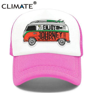 Planet Gates rose / Adult 55to59cm head Road Trip Cap Enjoy Drive Tour Trucker Cap Car Journey Vacation Mesh Cap Hip Hop Summer Hat Caps for Men Family Journey