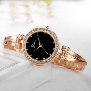 Planet Gates rose black set Watch Women Rose Gold Diamond Bracelet Watch Luxury Jewelry Ladies Female Girl Hour Casual Quartz Wristwatches
