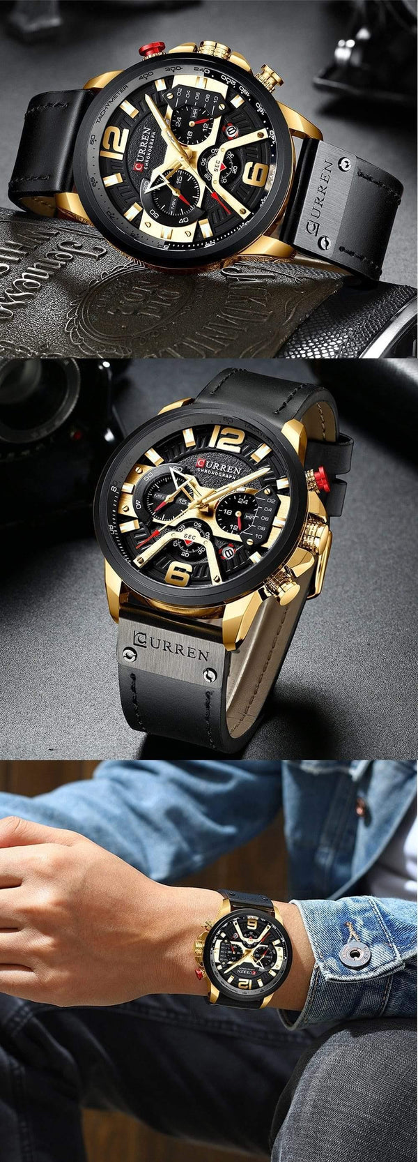 Planet Gates rose blue Casual Sport Watches for Men Blue Top Brand Luxury Military Leather Wrist Watch Man Clock Fashion Chronograph Wristwatch