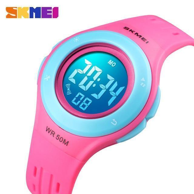 Planet Gates Watches For Kids LED Sport Style Children's Digital Electronic Watch Boys Girls Children Cartoon 50M Waterproof Watch SKMEI 2018