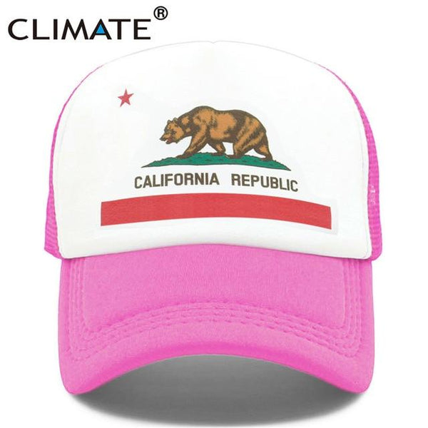 Planet Gates Rose Cap / Adult 55to58cm Head California Trucker Cap Men Bear California Republic Flag Cap  Funny Hip Hop Hat Cap Cool Summer Mesh Cap Adult  Kids Kid