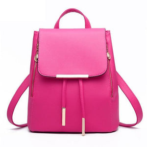 Planet Gates rose / China Herald Fashion Preppy Style School Backpack Artificial Leather Women Shoulder Bag Floral School Bag for Teens Girls