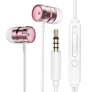 Planet Gates Rose Earphone / China Rock In-Ear Metal Earphones Stereo Headset 3.5mm inear Wired Earphone With Microphone