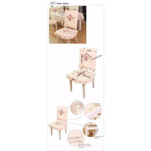 Planet Gates Rose Elegant Round Table Cloth Fashion Embroidery Fabric Art Tablecloth Modern Rural Style Round Tablecloth free shipping