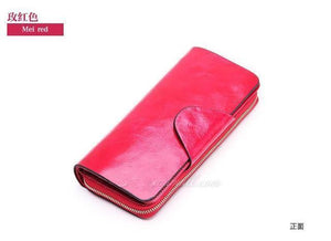 Planet Gates rose Female Wallets Zipper Genuine Leather Long Design Lovers Men/Women Wallets Mobile phone clutch