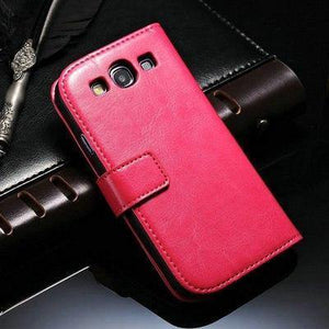 Planet Gates rose for Galaxy S3 TOMKAS S3 Wallet PU Leather Case For Samsung Galaxy S3 i9300 Luxury Phone Cover Cases KickStand Design with Card Holder