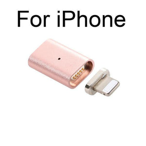 Planet Gates Rose for iPhone Magnetic Adapter Data For iPhone XR XS Max X 8 7 6S 6 Plus 5 5S SE Metal Plug Mobile Phone Charger Charging Converter Adapters