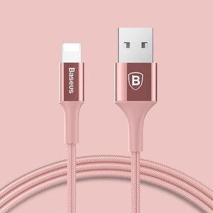 Planet Gates Rose Glod / 25cm Baseus Lighting USB Cable For iPhone X XS Max XR 8 7 6 6s Plus 5 5S SE iPad Fast Charging Charger Data Cord Mobile Phone Cables