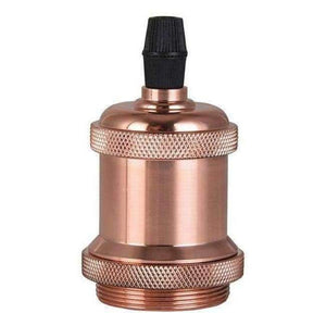 Planet Gates Rose Gold 2018 Best Quality E27 Antique Retro Lamp Holder Light Bases Pendant Bulb Adaptor Lighting Socket Ceiling Light 5 Color to Choice