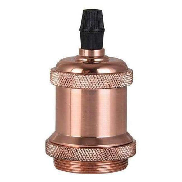 Planet Gates Rose Gold 2018 Best Quality E27 Antique Retro Lamp Holder Light Bases Pendant Bulb Adaptor Lighting Socket Ceiling Light 5 Color to Choice