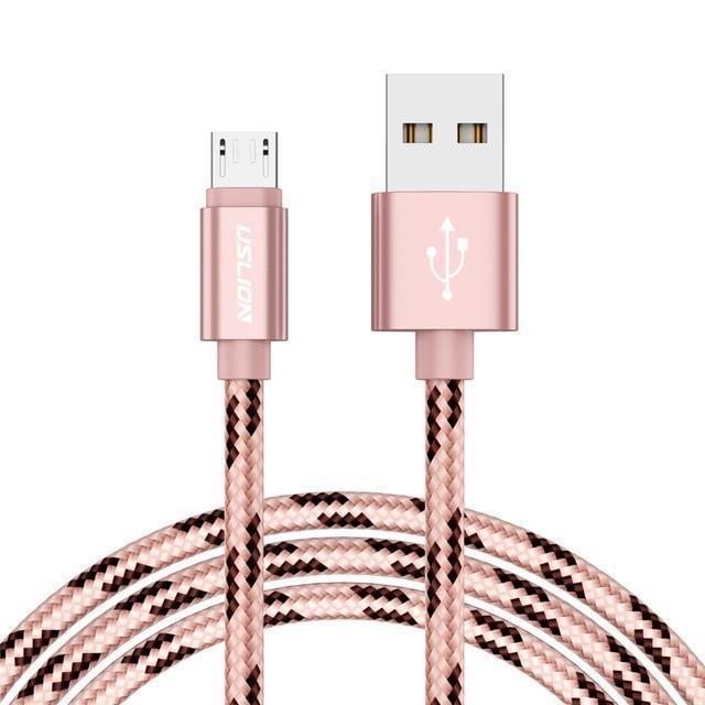Planet Gates USLION USB Cable for Samsung Xiaomi for SONY Huawei Tablet Android Micro USB Phone Charging Cord Data Fast Charger Cable Adapter