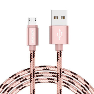 Planet Gates Rose Gold / 50cm USLION USB Cable for Samsung Xiaomi for SONY Huawei Tablet Android Micro USB Phone Charging Cord Data Fast Charger Cable Adapter