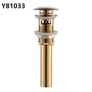 Planet Gates rose gold Bathroom Basin Sink Pop Up Drain Brass with Overflow Vanity Sink Waste Drainer 8 Colors Bathroom accessories Y81033