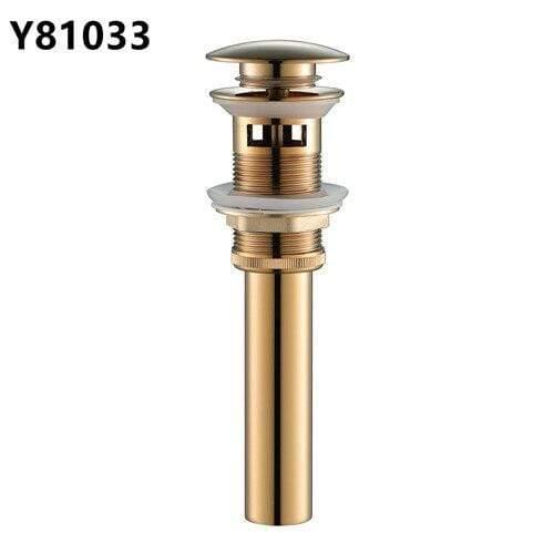 Planet Gates rose gold Bathroom Basin Sink Pop Up Drain Brass with Overflow Vanity Sink Waste Drainer 8 Colors Bathroom accessories Y81033