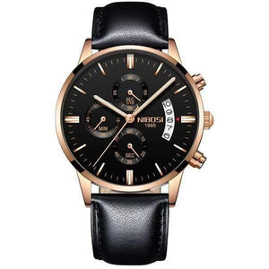 Planet Gates Rose gold black l Sports Watches For Men Military Army Analog/Chronograph Men Watch Stainless Steel Dress Male Clock Saat