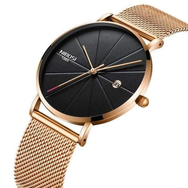 Planet Gates rose gold black m Watch Women And Men Watch Top Brand Luxury Famous Dress Fashion Watches Unisex Ultra Thin Wristwatch Relojes Para Hombre