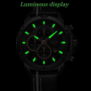 Planet Gates Rose Gold Black Men Watches Fashion Chronograph Male Top Brand Luxury Quartz Watch Men Leather Waterproof Sport Watch Relogio Masculino