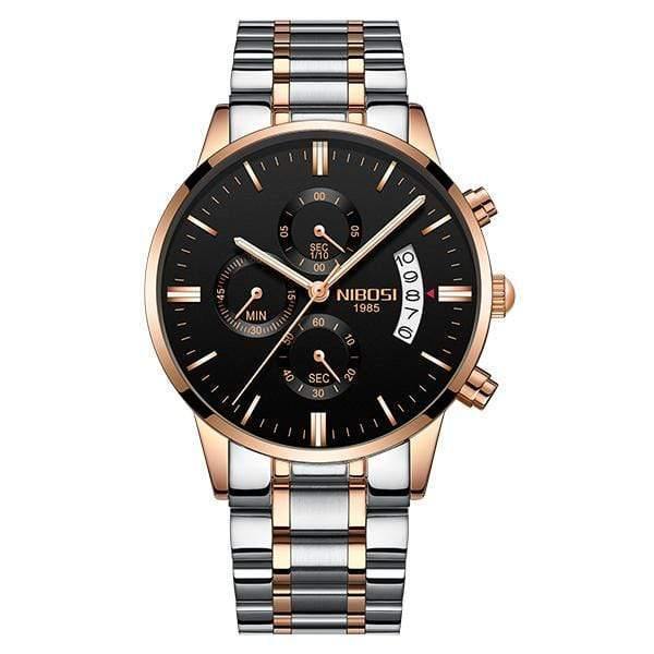 Planet Gates Rose Gold Black S Watch Men Gold And Black Mens Watches Top Brand Luxury Sports Watches  Reloj Hombre Waterproof