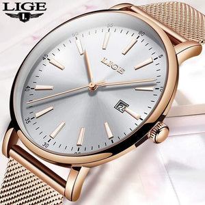 Planet Gates Rose gold blue / China Stainless Steel  Watches Women Top Brand Luxury Casual Clock Ladies Wrist Watch Relogio Feminino