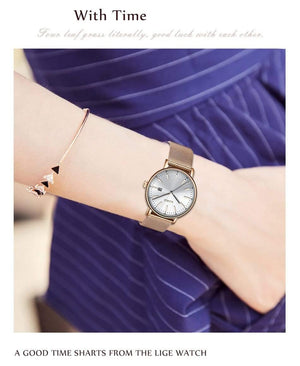 Planet Gates Rose gold blue / China Stainless Steel  Watches Women Top Brand Luxury Casual Clock Ladies Wrist Watch Relogio Feminino