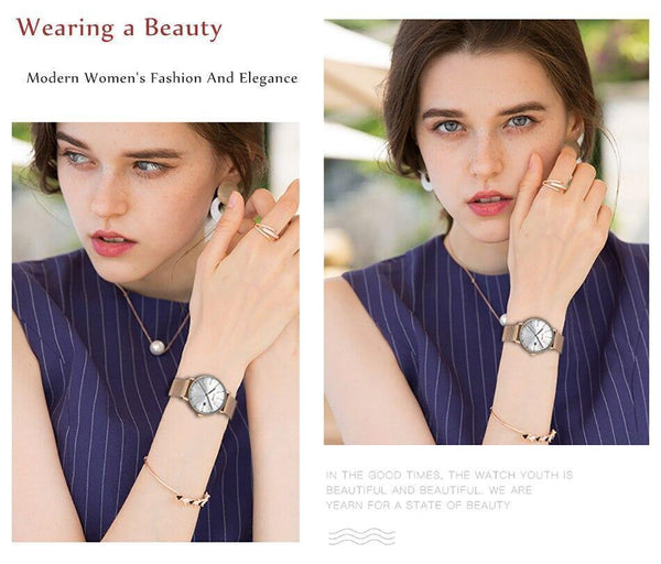 Planet Gates Rose gold blue / China Stainless Steel  Watches Women Top Brand Luxury Casual Clock Ladies Wrist Watch Relogio Feminino