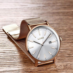 Planet Gates Rose gold blue / China Stainless Steel  Watches Women Top Brand Luxury Casual Clock Ladies Wrist Watch Relogio Feminino