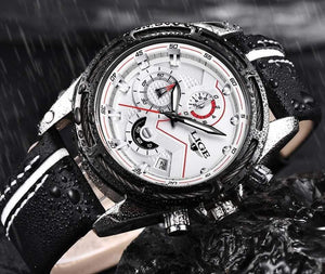 Planet Gates Rose gold blue Watch Men Fashion Sport Quartz Clock Leather Mens Watches Top Brand Luxury Gold Waterproof Business Watch Relogio Masculino