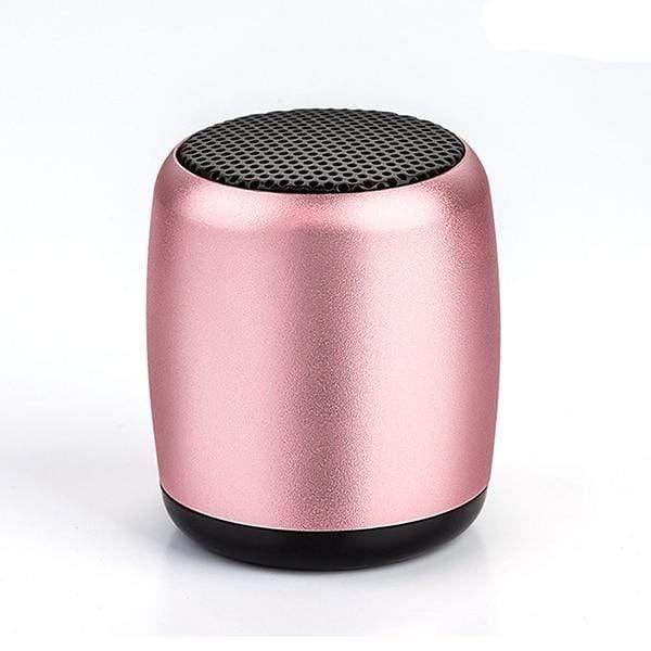 Planet Gates Rose Gold BM3 TWS Metal Super Mini Wireless Bluetooth Speaker Portable Small Pocket Size With Selfie Remote Control Microphone Lanyard