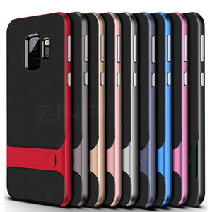 Planet Gates Rose-Gold / China / S8 360 Full Cover Protective Case For Samsung Galaxy S9 S8 Plus PC + TPU Shock Proof Cover For Samsung Note 8 Kickstand Phone Case