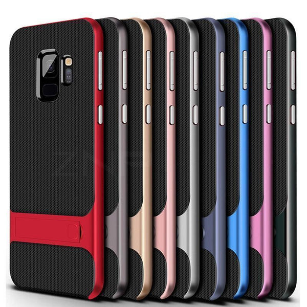 Planet Gates Rose-Gold / China / S8 360 Full Cover Protective Case For Samsung Galaxy S9 S8 Plus PC + TPU Shock Proof Cover For Samsung Note 8 Kickstand Phone Case