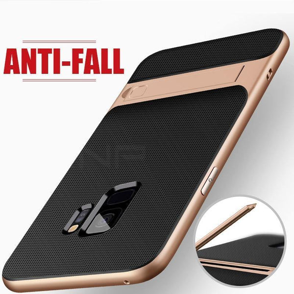 Planet Gates Rose-Gold / China / S8 360 Full Cover Protective Case For Samsung Galaxy S9 S8 Plus PC + TPU Shock Proof Cover For Samsung Note 8 Kickstand Phone Case