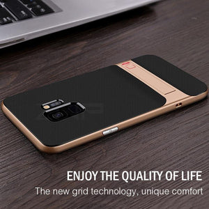 Planet Gates Rose-Gold / China / S8 360 Full Cover Protective Case For Samsung Galaxy S9 S8 Plus PC + TPU Shock Proof Cover For Samsung Note 8 Kickstand Phone Case