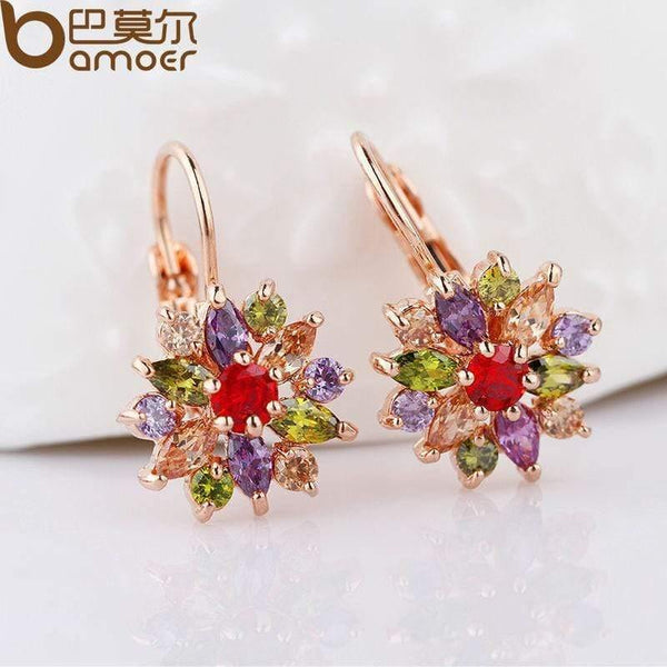 Planet Gates Rose Gold Color Jewelry Sets for Women with High Quality Multicolor AAA Zircon Wedding & Engagement Jewelry ZH017