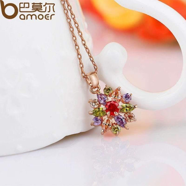 Planet Gates Rose Gold Color Jewelry Sets for Women with High Quality Multicolor AAA Zircon Wedding & Engagement Jewelry ZH017