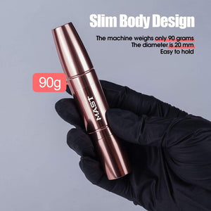 Planet Gates Rose Gold Color Powerful RCA Permanent Makeup 2.0 and 3.0 Stoke Rotary Tattoo Gun Machine Pen Eyebrows Lips Cartridge