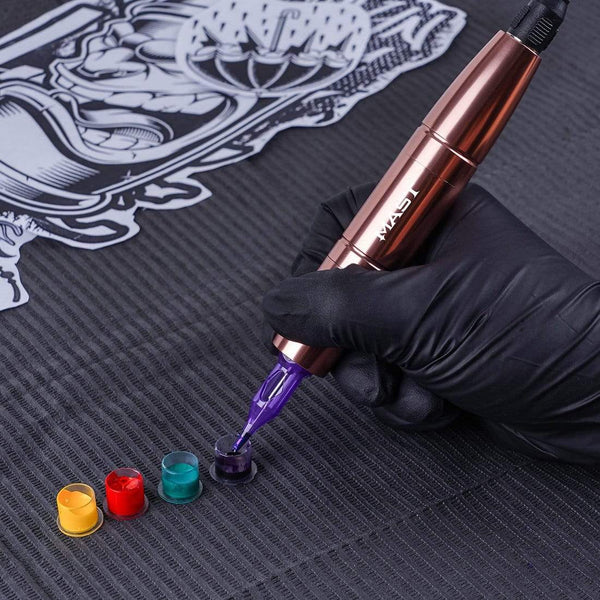 Planet Gates Rose Gold Color Powerful RCA Permanent Makeup 2.0 and 3.0 Stoke Rotary Tattoo Gun Machine Pen Eyebrows Lips Cartridge