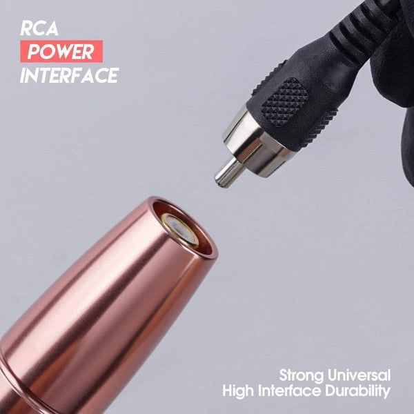 Planet Gates Rose Gold Color Powerful RCA Permanent Makeup 2.0 and 3.0 Stoke Rotary Tattoo Gun Machine Pen Eyebrows Lips Cartridge