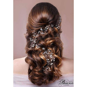 Planet Gates Rose Gold Color Rose Gold Wedding Hair Accessories Bridal Headpiece Hair Vine Pearl Headband for Wedding tiara Women Hair Jewelry Accessory