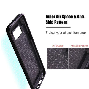 Planet Gates Rose Gold / For Galaxy S6 ZNP Armor Slide Card Holder Phone Case For Samsung Galaxy S9 S8 Plus S7 S6 Edge Full Cover For Samsung Note 9 8 A3 A5 A7 Cases