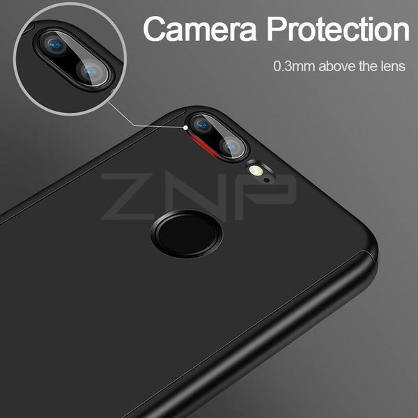 Planet Gates Rose Gold / For Honor V9 Play ZNP 360 Degree Full Cover Protection Case For Huawei Honor 9 10 Lite Cases With Glass For Honor V9 Play V10 Phone Case Shell