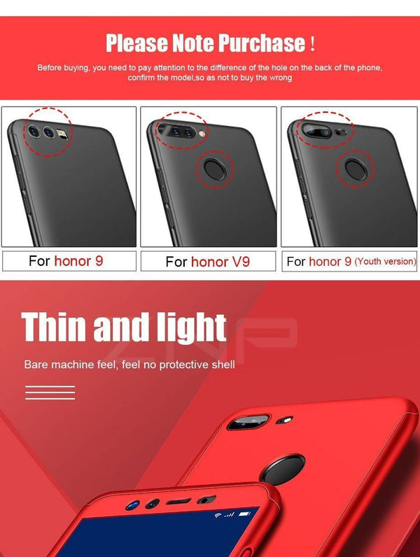 Planet Gates Rose Gold / For Honor V9 Play ZNP 360 Degree Full Cover Protection Case For Huawei Honor 9 10 Lite Cases With Glass For Honor V9 Play V10 Phone Case Shell