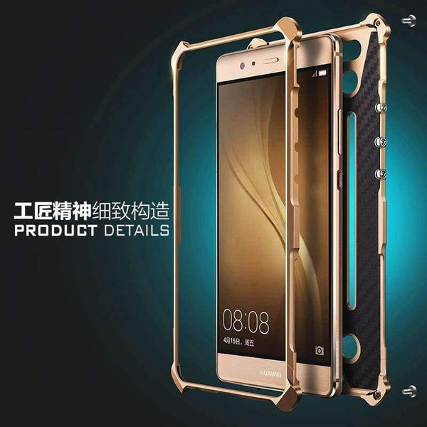 Planet Gates Rose Gold / For HUAWEI Mate 9 Luxury Heavy Duty Armor Metal Aluminum Mobile Phone Case for HUAWEI P10 P9 PLUS Mate 9 8 7 Honor 8 v8 Case