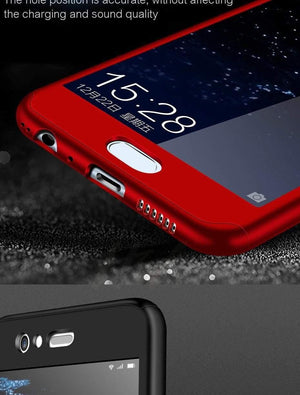 Planet Gates Rose-Gold / For Huawei P9 Luxury 360 Degree Full Cover Phone Case For huawei P10 P9 P8 Lite Mate 20 10 Pro Lite Screen Protector Cover Mate 20 Case Glass