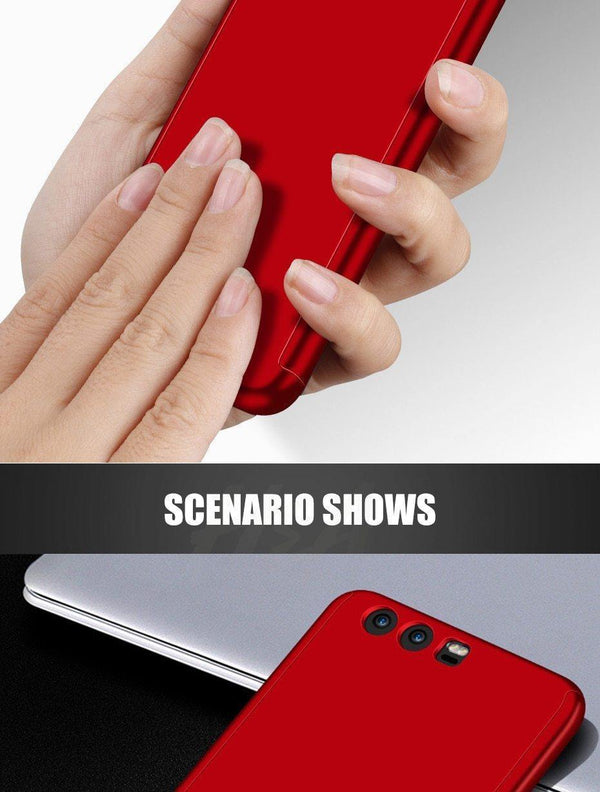 Planet Gates Rose-Gold / For Huawei P9 Luxury 360 Degree Full Cover Phone Case For huawei P10 P9 P8 Lite Mate 20 10 Pro Lite Screen Protector Cover Mate 20 Case Glass