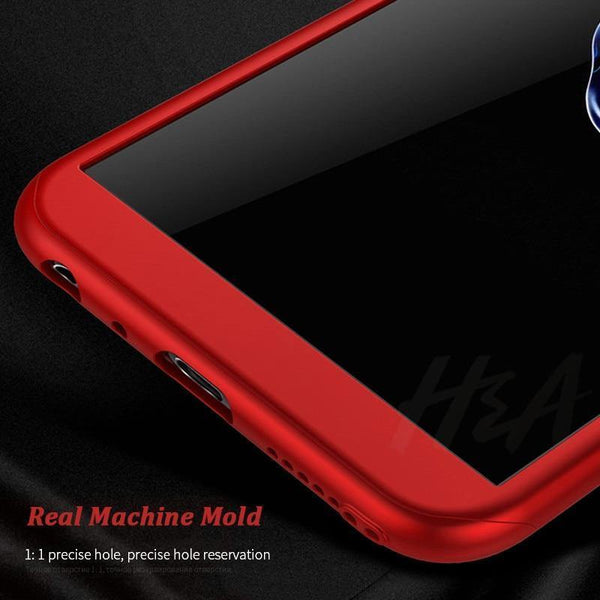 Planet Gates Rose-Gold / For Huawei Y5 2017 H&A Luxury 360 Full Cover Phone Case For Huawei Y5 Y6 Y7 2018 2017 Anti-knock Phone Cover For Huawei Y7 Y6 Prime Case With Glass