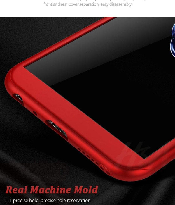 Planet Gates Rose-Gold / For Huawei Y5 2017 H&A Luxury 360 Full Cover Phone Case For Huawei Y5 Y6 Y7 2018 2017 Anti-knock Phone Cover For Huawei Y7 Y6 Prime Case With Glass