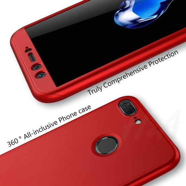 Planet Gates Rose-Gold / For Huawei Y5 2017 H&A Luxury 360 Full Cover Phone Case For Huawei Y5 Y6 Y7 2018 2017 Anti-knock Phone Cover For Huawei Y7 Y6 Prime Case With Glass