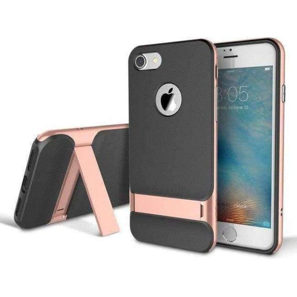 Planet Gates Rose Gold / For iPhone 7 Case for iPhone 7/7 Plus Slim Luxury Brand Phone Case PC+Silicone Phone Sleek Anti-Knock Back Cover for iPhone7 Shell
